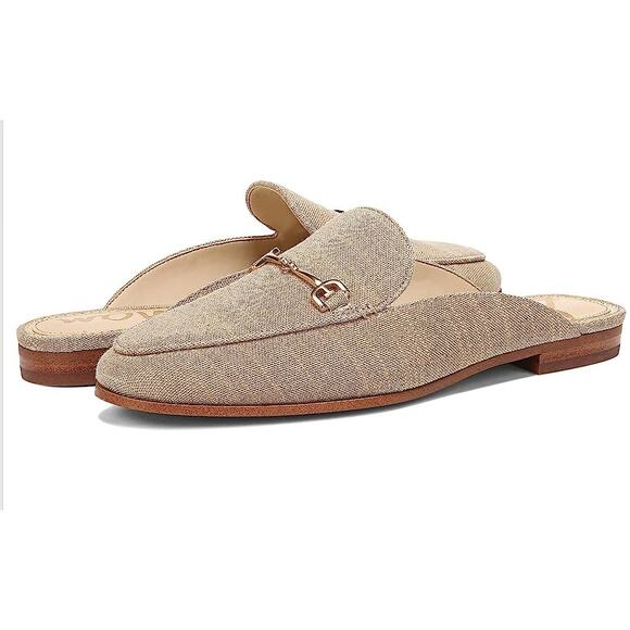 Sam Edelman Shoes - Sam Edelman Womens Linnie Mules US 6 M EU 36 Dark Natural Slip On EUC